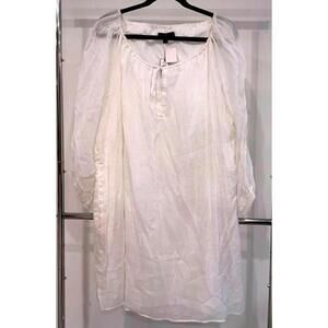 Banana Republic Flowy White Tunic Dress